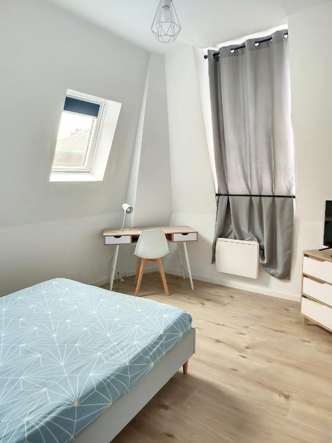 Grand Appart Duplex 6 Pers Gare Wifi Lägenhet Saint-Quentin  Exteriör bild